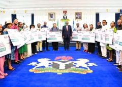 Governor Bassey Otu Presents ₦25m Each to 18 Victims of Calabar Mall Fire incident